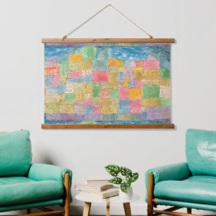 Bunte Landschaft - Paul Klee Hanging Tapestry