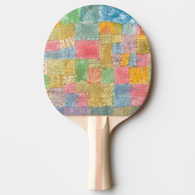Bunte Landschaft - Paul Klee Ping Pong Paddle (Front)