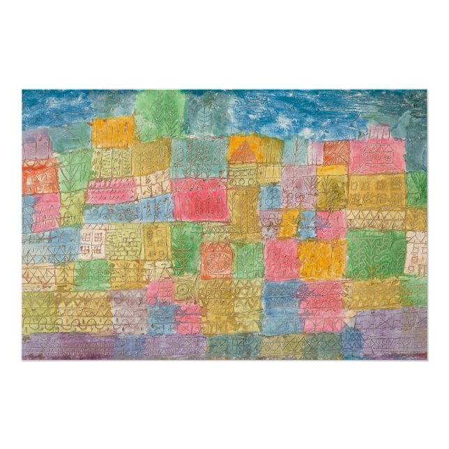 Bunte Landschaft - Paul Klee Poster (Front)