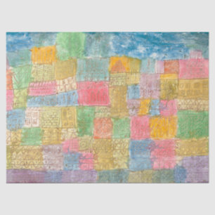 Bunte Landschaft - Paul Klee Tissue Paper