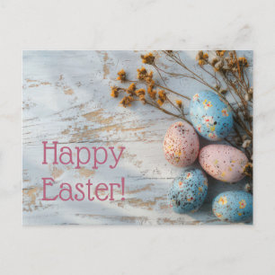 Bunte Oster Postkarte mit Ostereiern Postcard