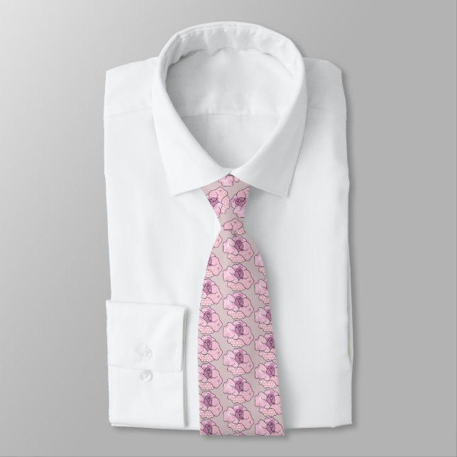bunte Rose Tie (Tied)