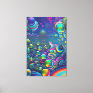 Bunte Seifenblasen Canvas Print
