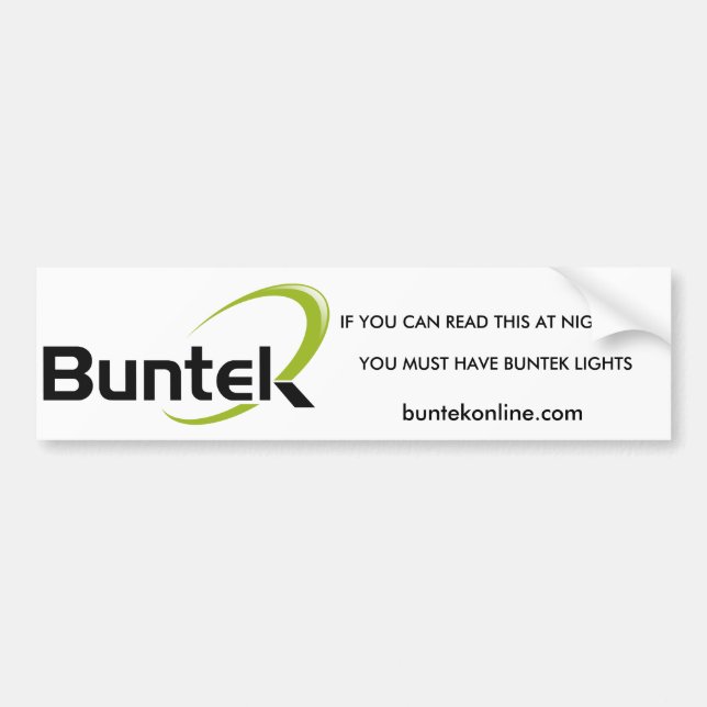 Buntek Bumper Sticker (Front)