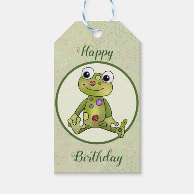 Bunter Frog Gift Tags (Front)