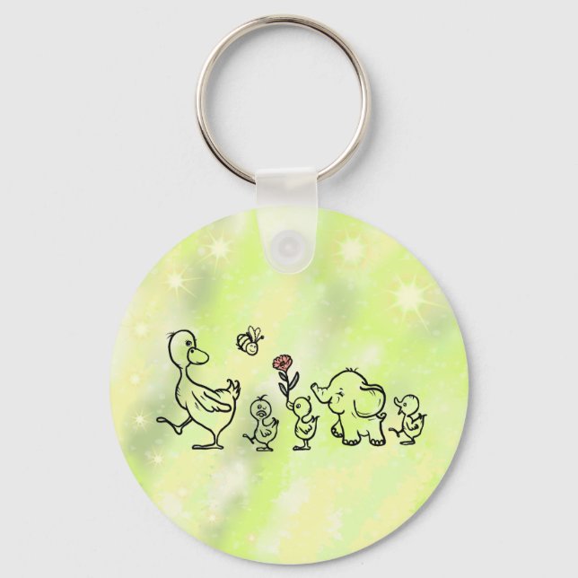 bunter Lauf  Key Ring (Front)