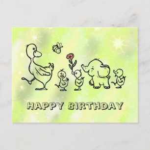 bunter Lauf  Postcard