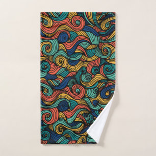 Bunter's wool pattern Paisley Hand Towel