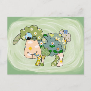 Buntes Schaf Postcard