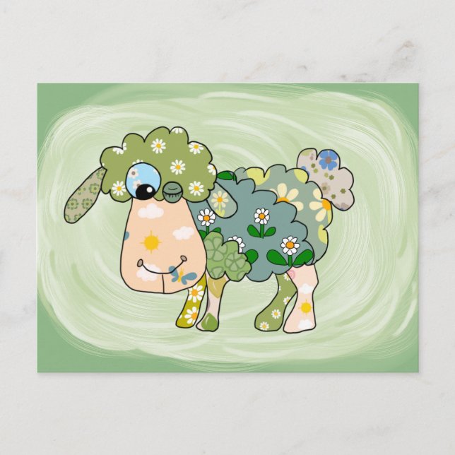Buntes Schaf Postcard (Front)
