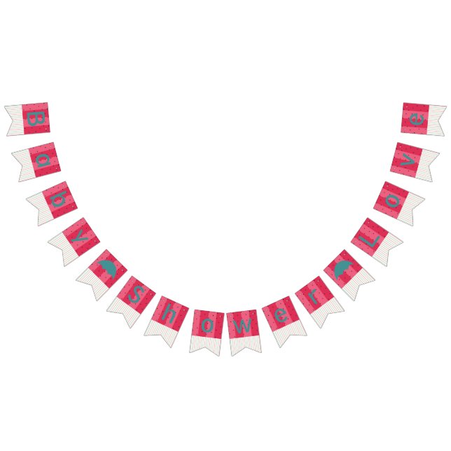 Bunting Baby Shower "Umbrella Watermelon" (All)