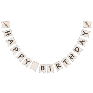 Bunting Banner - Chinook Salmon on Plaid