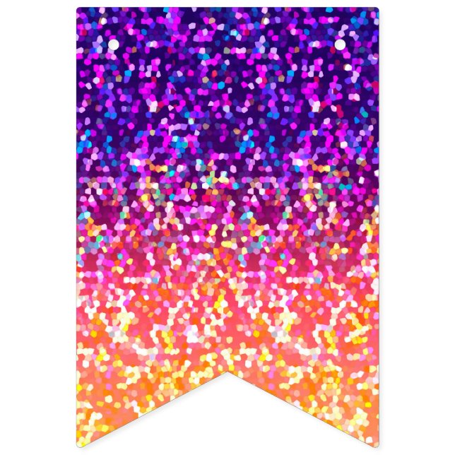 Bunting Banner Glitter Graphic (First Flag)