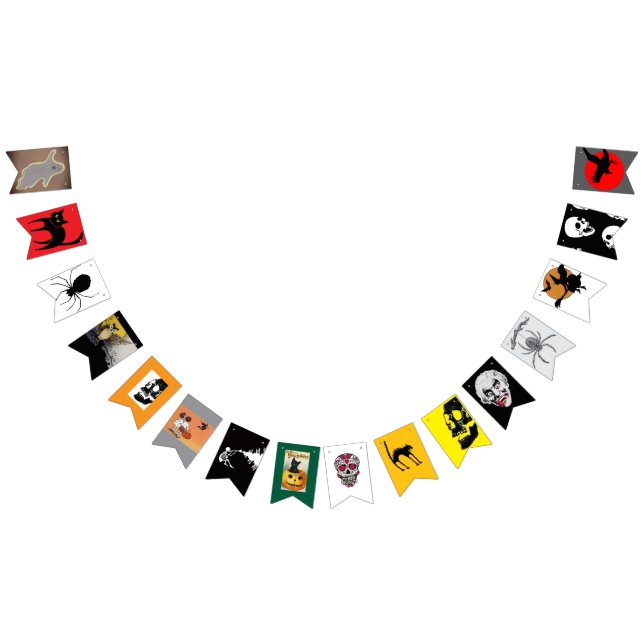 BUNTING BANNER VINTAGE HALLOWEEN IMAGES  (All)