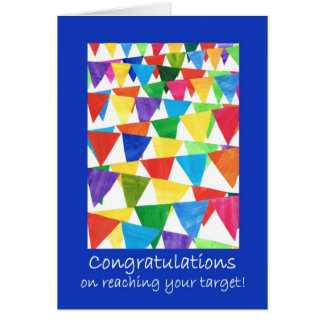 Bunting Congratulations on Reaching Target