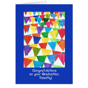 Bunting Graduation Congratulations for Timothy