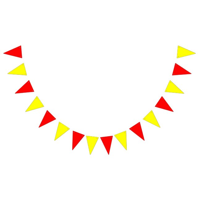 Bunting: Red & Yellow Triangles. Bunting (All)