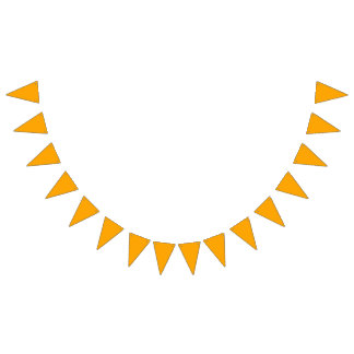 Bunting: Triangular / Flags - Orange