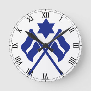 Buntings badge clock