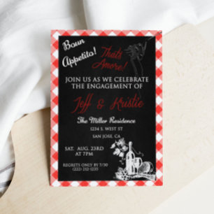 Buon Appetito Italian Engagement Invitation