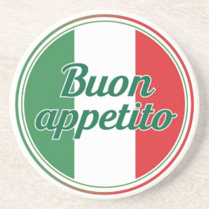 Buon appétito Sandstone Coaster
