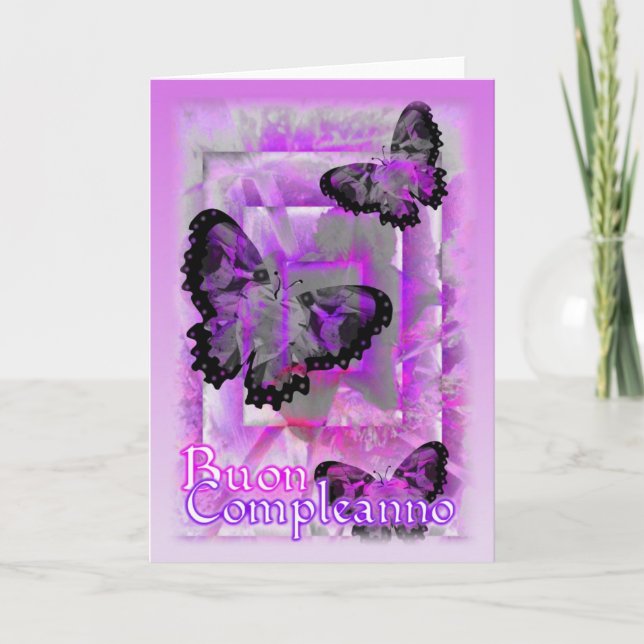 Buon Compleanno Card-Italian Happy Birthday -blank Card (Front)