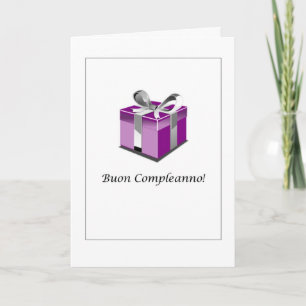 Buon Compleanno - Happy Birthday in Italian Card