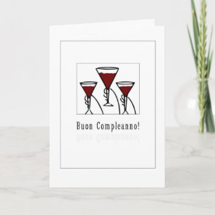 Buon Compleanno - Happy Birthday in Italian Card