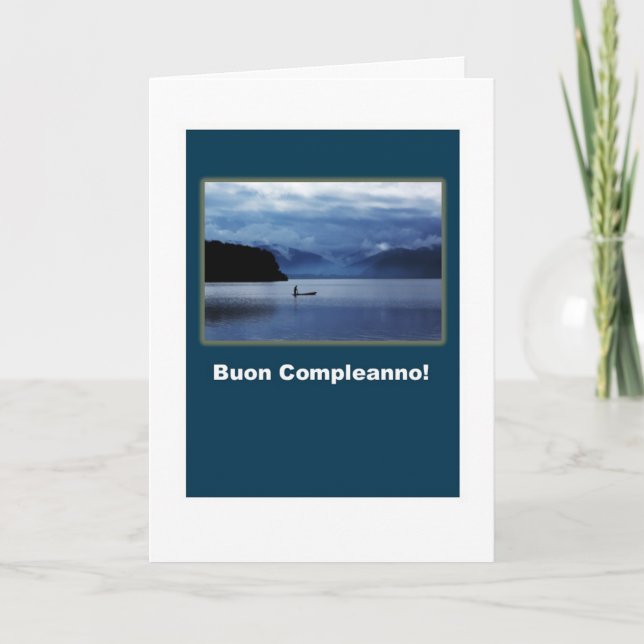 Buon Compleanno - Happy Birthday in Italian Card (Front)