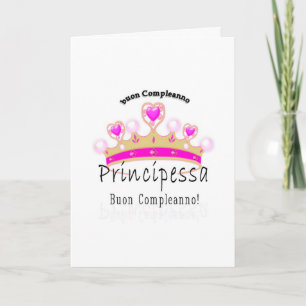 Buon Compleano Principessa Card