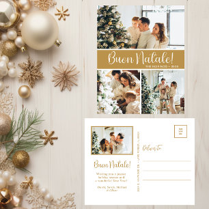 Buon Natale 4 Photo  Holiday Postcard
