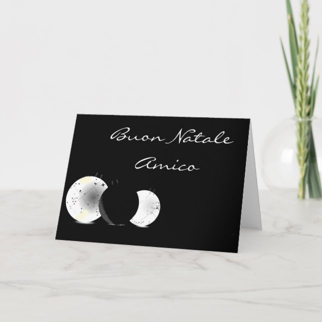 BUON NATALE AMICO-MERRY CHRISTMAS FRIEND HOLIDAY CARD (Front)