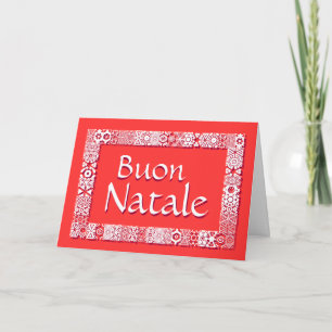 Buon Natale Biglietto Di Auguri — Saluto in Carta Holiday Card