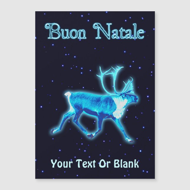 Buon Natale - Blue Caribou (Reindeer) (Front)