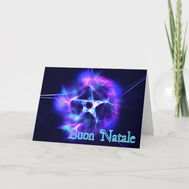 Buon Natale - Bright Star Holiday Card (Front)