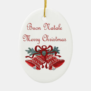 Buon Natale Ceramic Tree Decoration