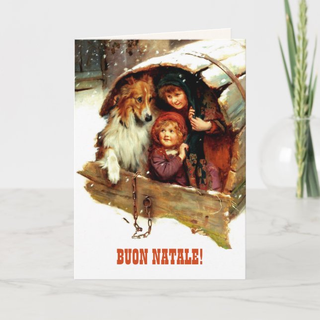 Buon Natale. Christmas Card in Italian (Front)