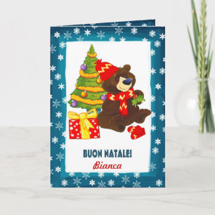 Buon Natale. Christmas Card in Italian
