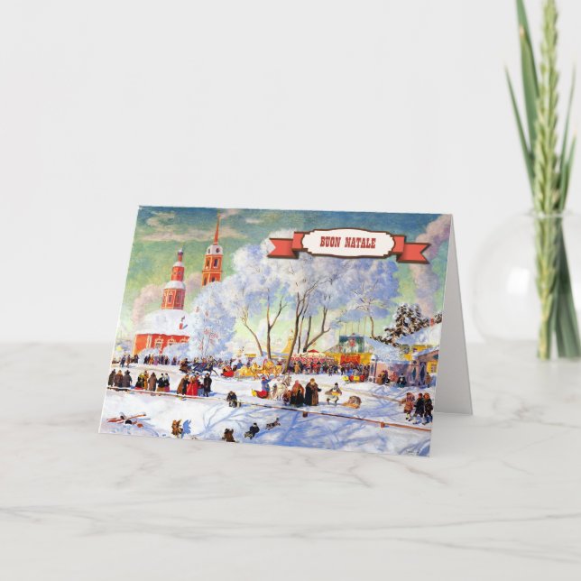Buon Natale. Christmas Cards in Italian (Front)
