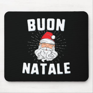 Buon natale christmasitaly italian santa babbo  mouse mat