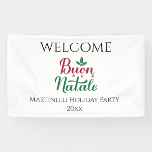 Buon Natale Custom Italian Christmas Banner