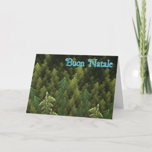 Buon Natale - Dark Forest Holiday Card