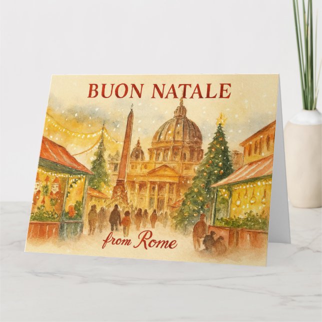 Buon Natale from Rome Christmas Card (Front)