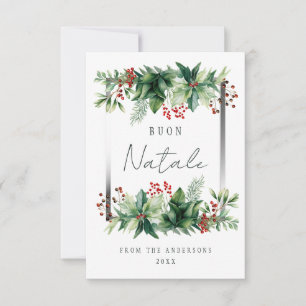 Buon Natale Holiday Thank You Card