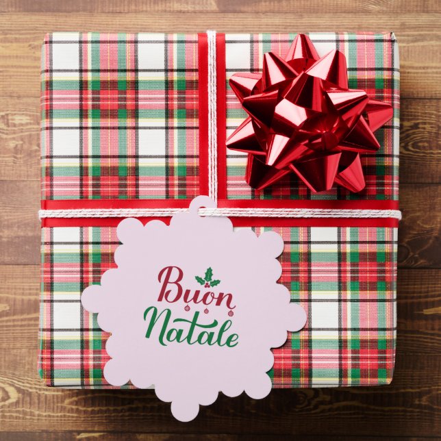 Buon Natale Holiday Tree Decoration Card (Insitu (Gift))