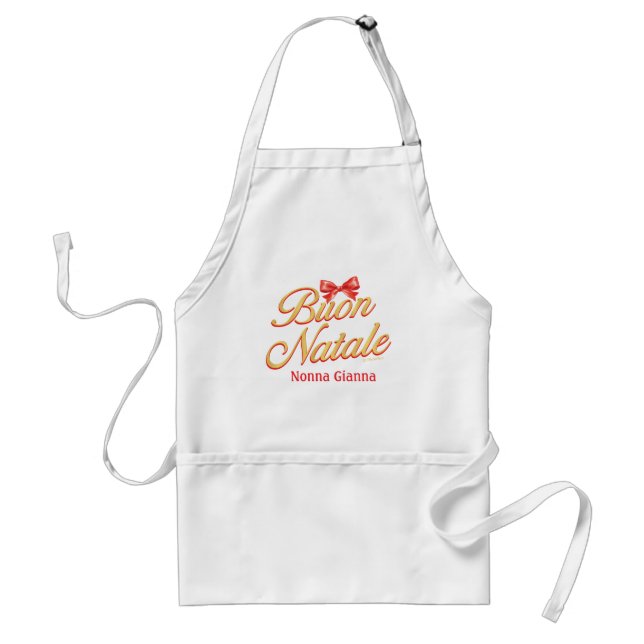 Buon Natale Italian Christmas Apron (Front)
