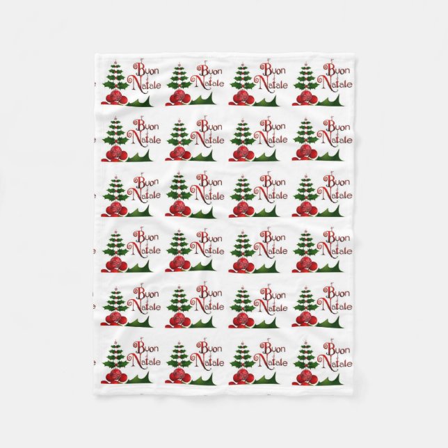 **BUON NATALE** ITALIAN CHRISTMAS BLANKET (Front)