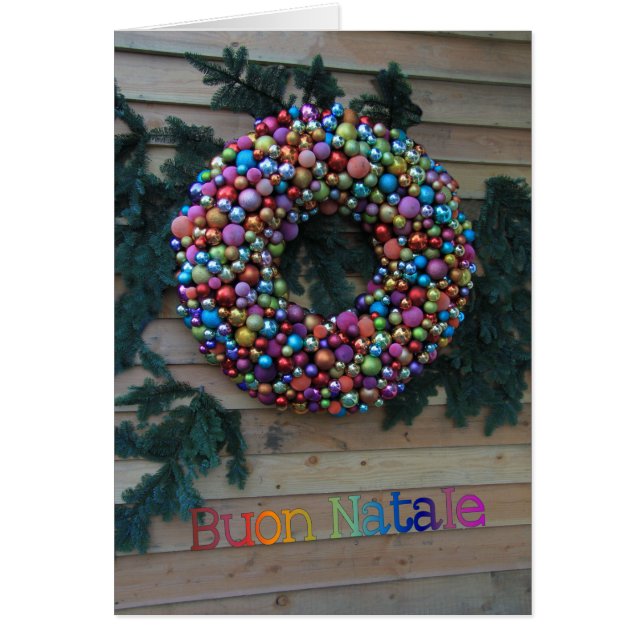 Buon Natale Italian Christmas Card (Front)