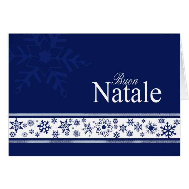 Buon Natale Italian Christmas Card (Front Horizontal)