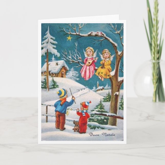 Buon Natale Italian Christmas Card (Front)